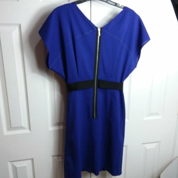 Escada Sport Midnight Blue Drape Sleeve Dress - Picture 2 of 8